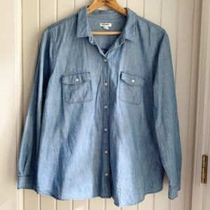 Old Navy Chambray Long Sleeve Top
